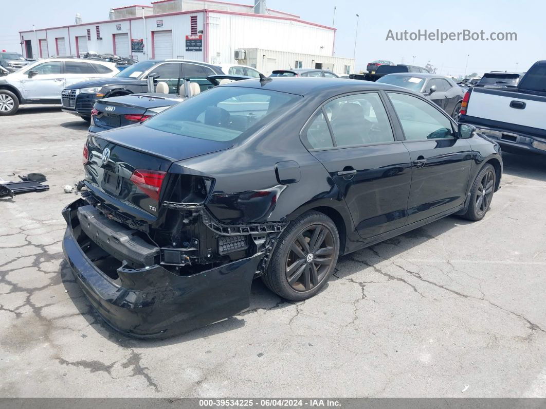 2018 Volkswagen Jetta 1.8t Se Sport Black vin: 3VWD17AJXJM205318