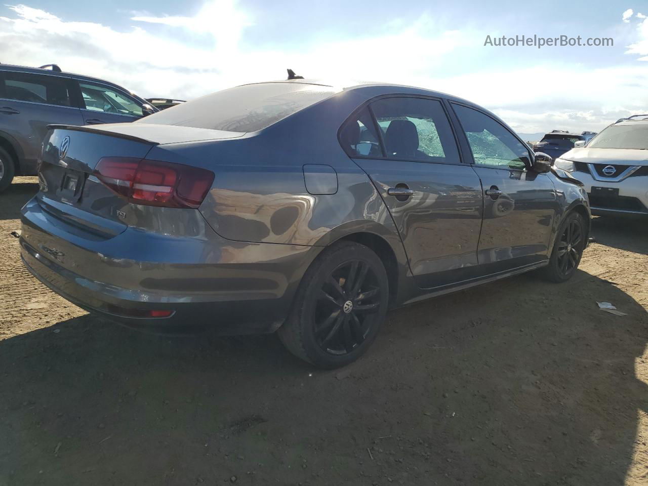 2018 Volkswagen Jetta Sport Gray vin: 3VWD17AJXJM222751