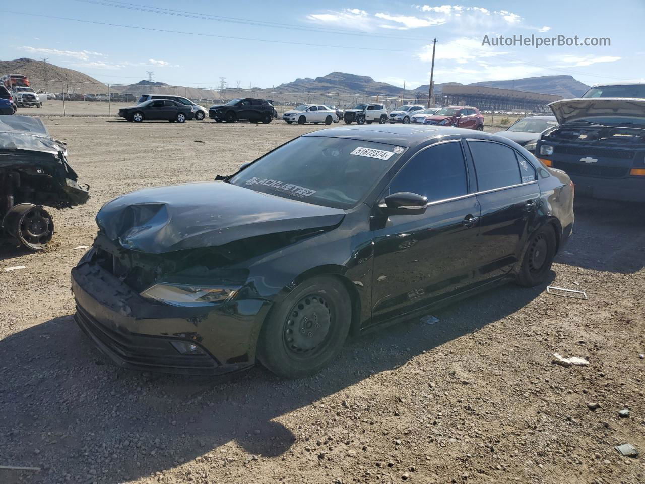 2018 Volkswagen Jetta Sport Black vin: 3VWD17AJXJM247245