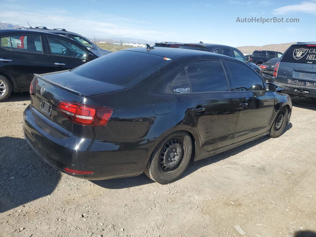 2018 Volkswagen Jetta Sport Black vin: 3VWD17AJXJM247245