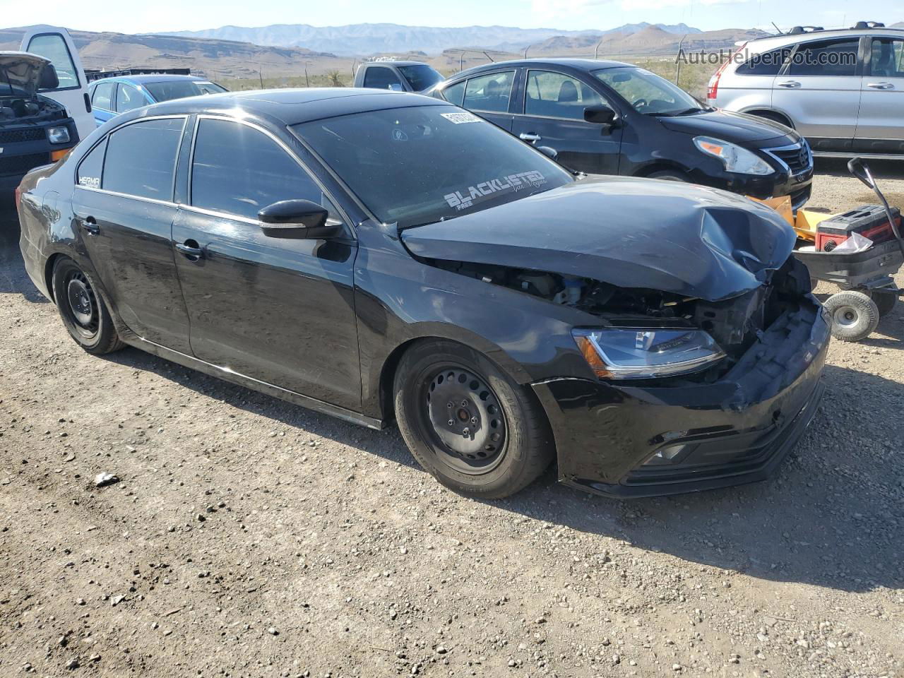 2018 Volkswagen Jetta Sport Black vin: 3VWD17AJXJM247245