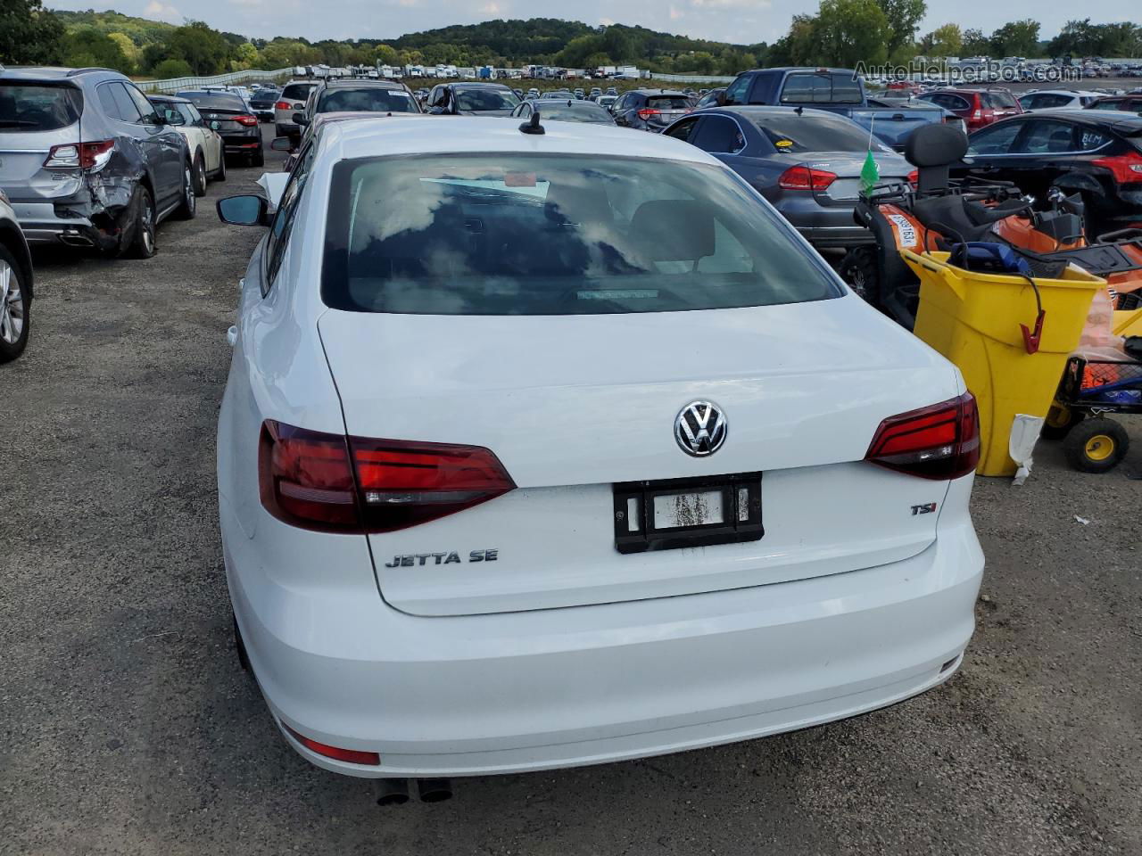 2016 Volkswagen Jetta Se White vin: 3VWD67AJ0GM283021