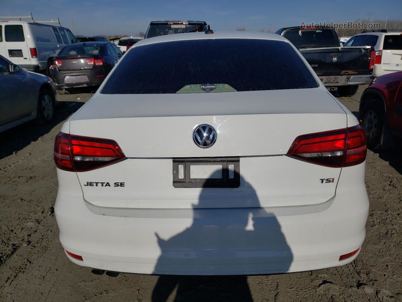 2016 Volkswagen Jetta Se White vin: 3VWD67AJ0GM365590