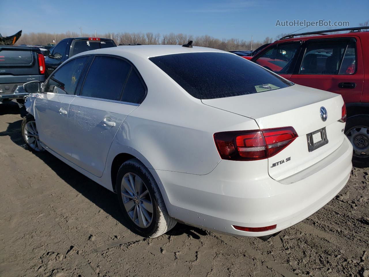 2016 Volkswagen Jetta Se White vin: 3VWD67AJ0GM365590