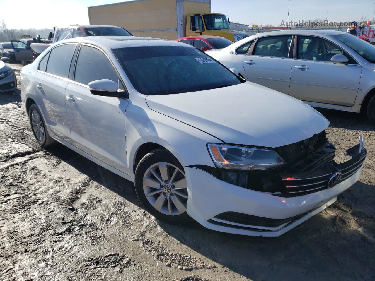 2016 Volkswagen Jetta Se White vin: 3VWD67AJ0GM365590