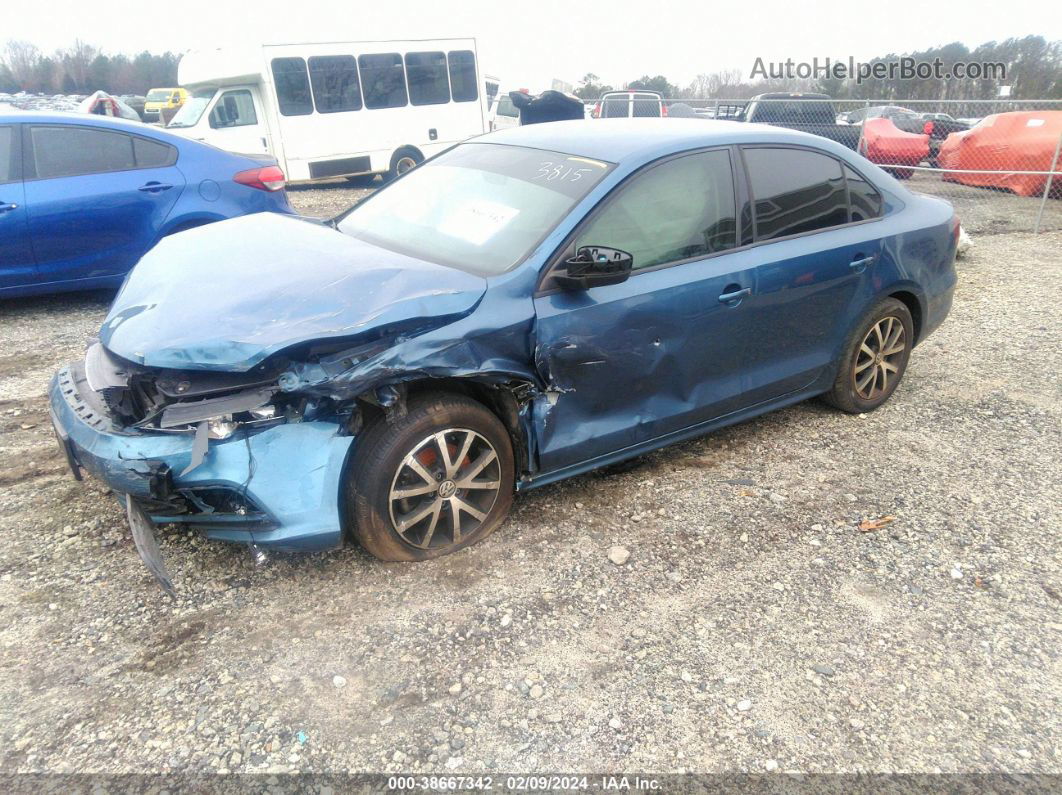 2016 Volkswagen Jetta 1.4t Se Blue vin: 3VWD67AJ0GM383815