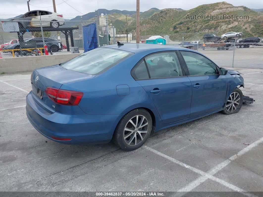 2016 Volkswagen Jetta 1.4t Se Blue vin: 3VWD67AJ0GM386066