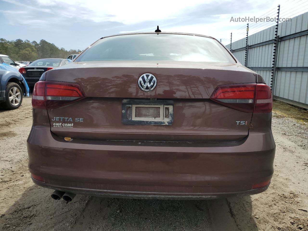 2016 Volkswagen Jetta Se Коричневый vin: 3VWD67AJ0GM403285