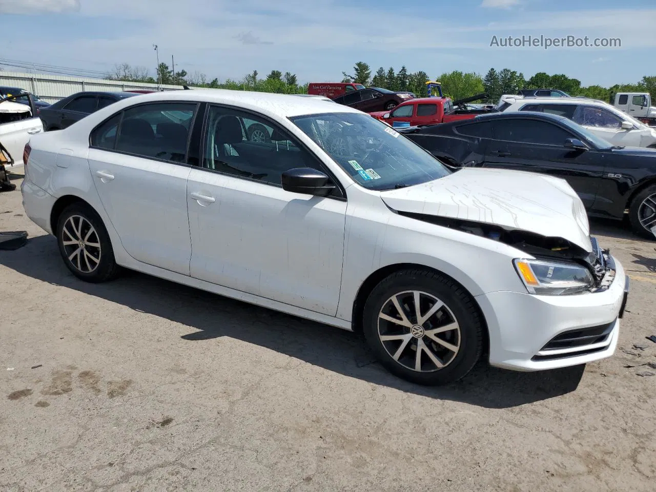 2016 Volkswagen Jetta Se White vin: 3VWD67AJ0GM412519