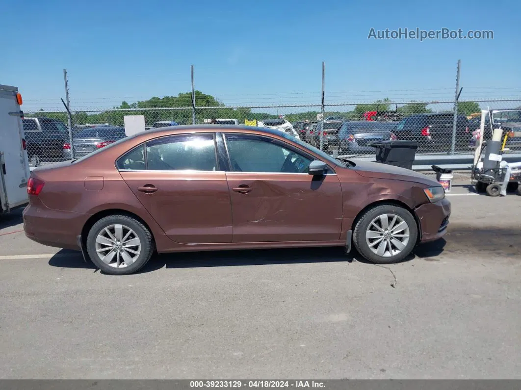 2016 Volkswagen Jetta 1.4t Se Brown vin: 3VWD67AJ1GM317354