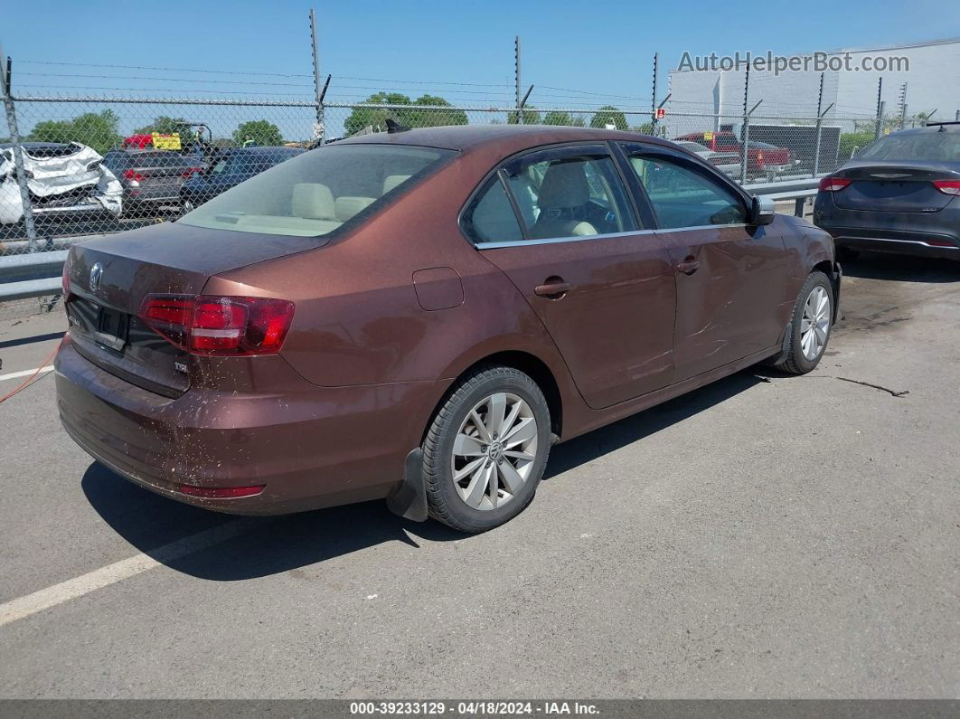 2016 Volkswagen Jetta 1.4t Se Brown vin: 3VWD67AJ1GM317354