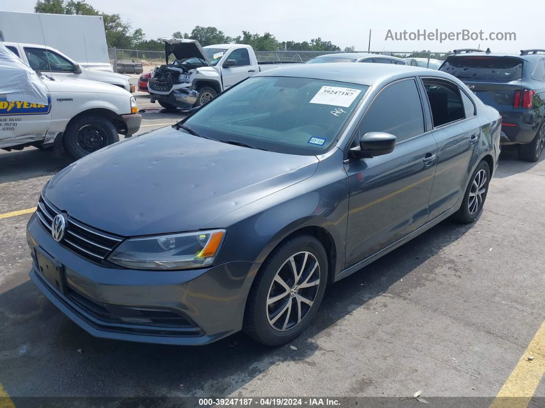 2016 Volkswagen Jetta 1.4t Se Gray vin: 3VWD67AJ1GM331383