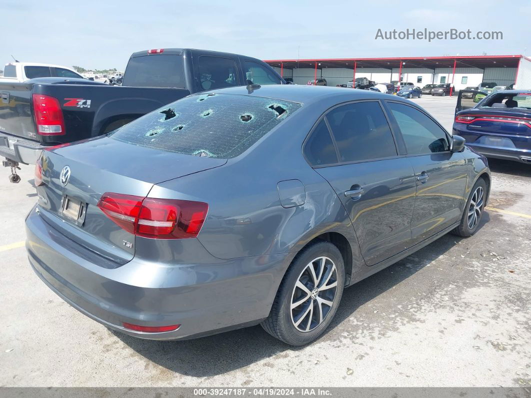 2016 Volkswagen Jetta 1.4t Se Gray vin: 3VWD67AJ1GM331383