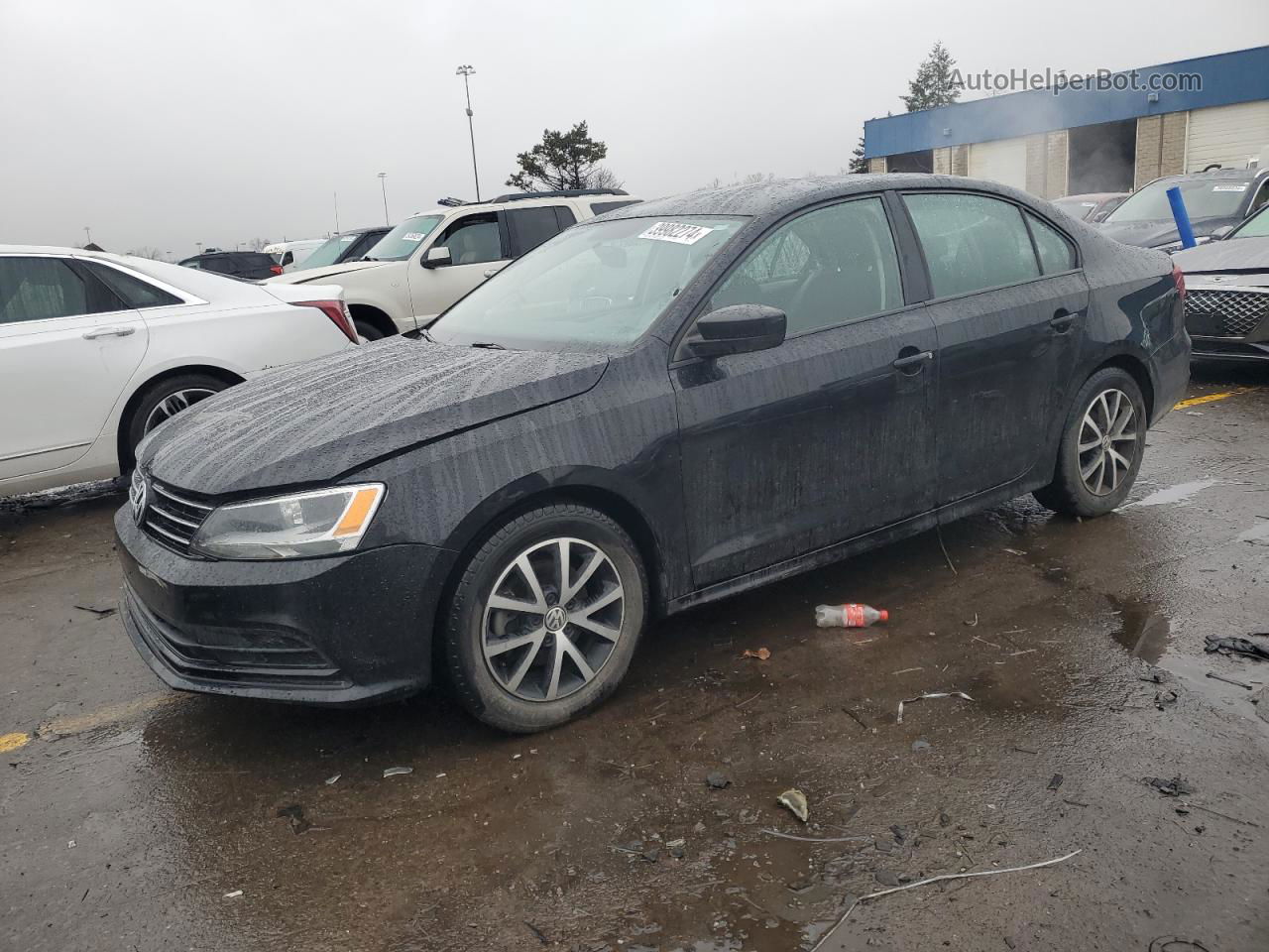 2016 Volkswagen Jetta Se Black vin: 3VWD67AJ1GM348877