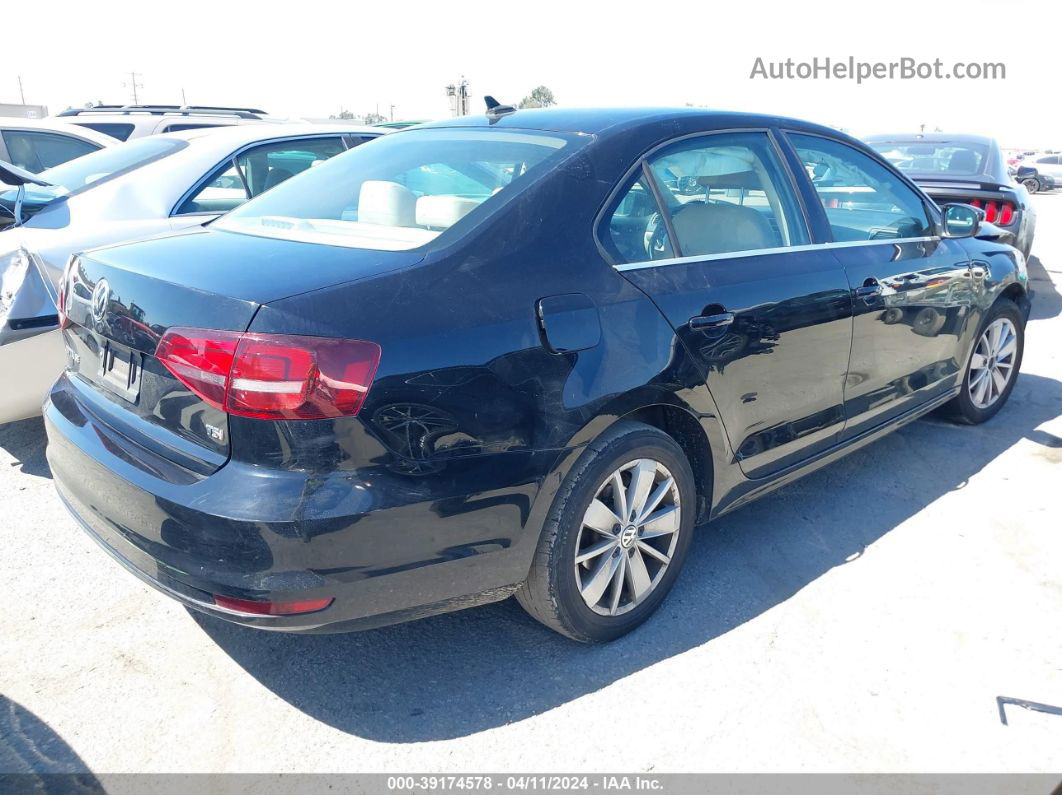 2016 Volkswagen Jetta 1.4t Se Black vin: 3VWD67AJ1GM358227