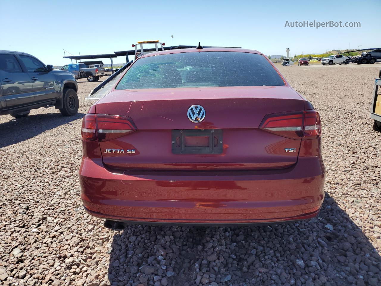 2016 Volkswagen Jetta Se Red vin: 3VWD67AJ1GM369969