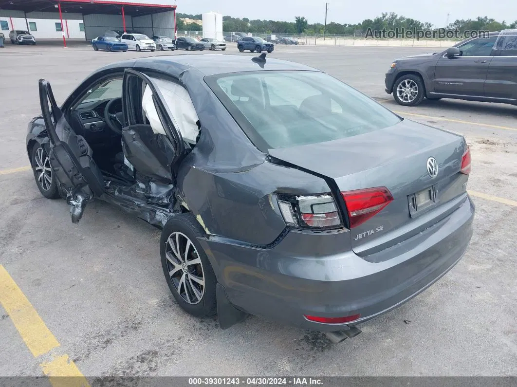 2016 Volkswagen Jetta 1.4t Se Gray vin: 3VWD67AJ1GM394614