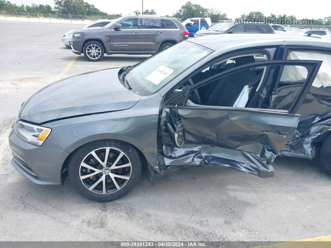 2016 Volkswagen Jetta 1.4t Se Gray vin: 3VWD67AJ1GM394614