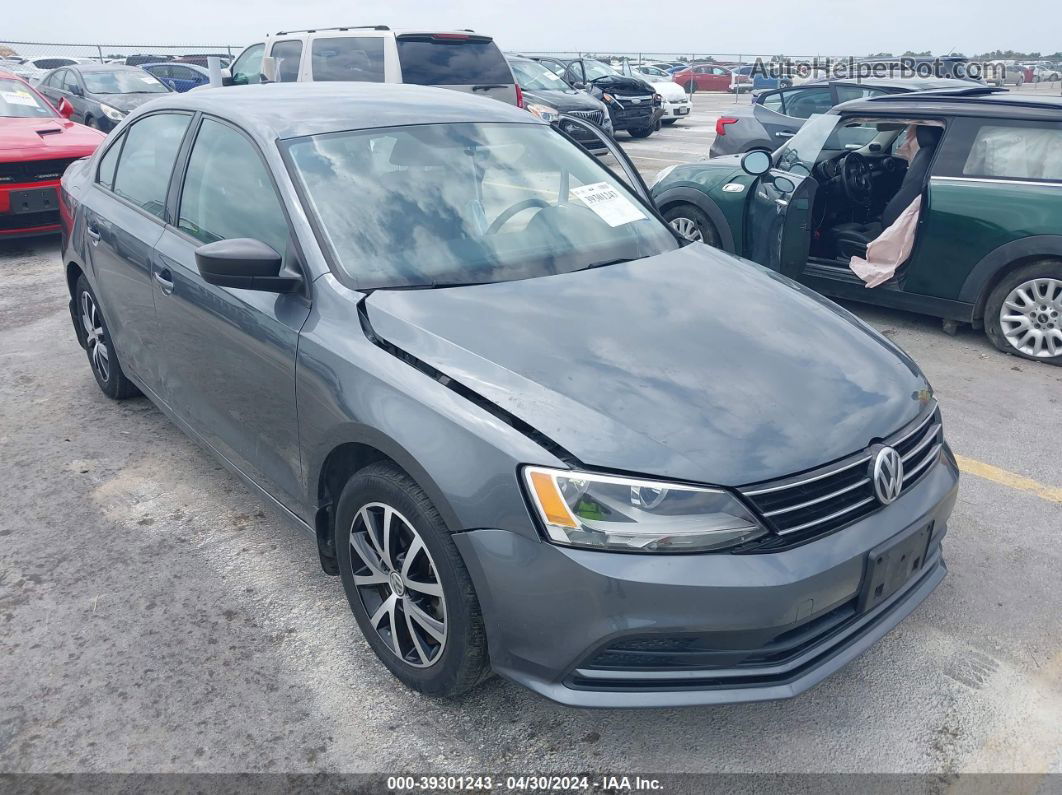 2016 Volkswagen Jetta 1.4t Se Gray vin: 3VWD67AJ1GM394614