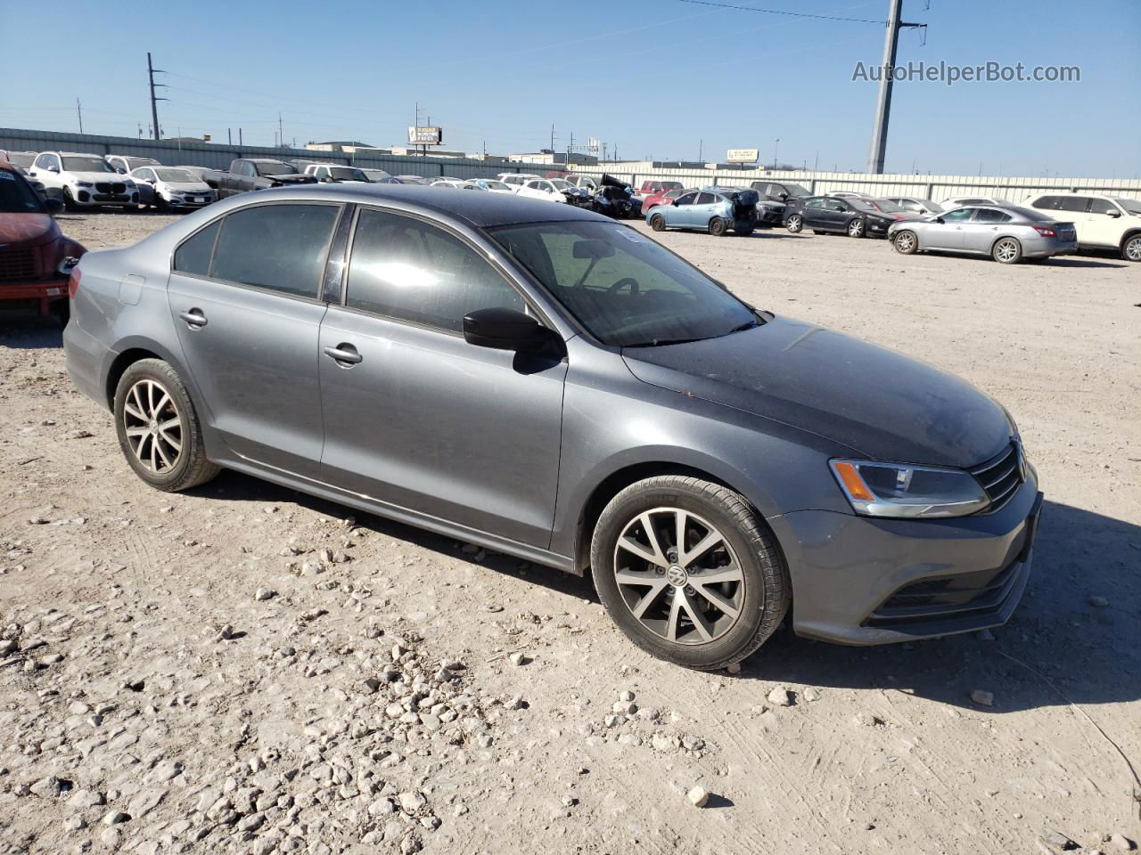 2016 Volkswagen Jetta Se Gray vin: 3VWD67AJ1GM406051