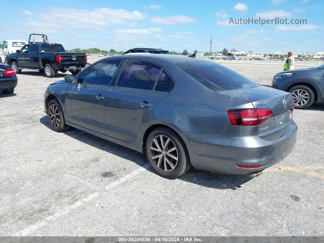 2016 Volkswagen Jetta 1.4t Se Gray vin: 3VWD67AJ2GM223192