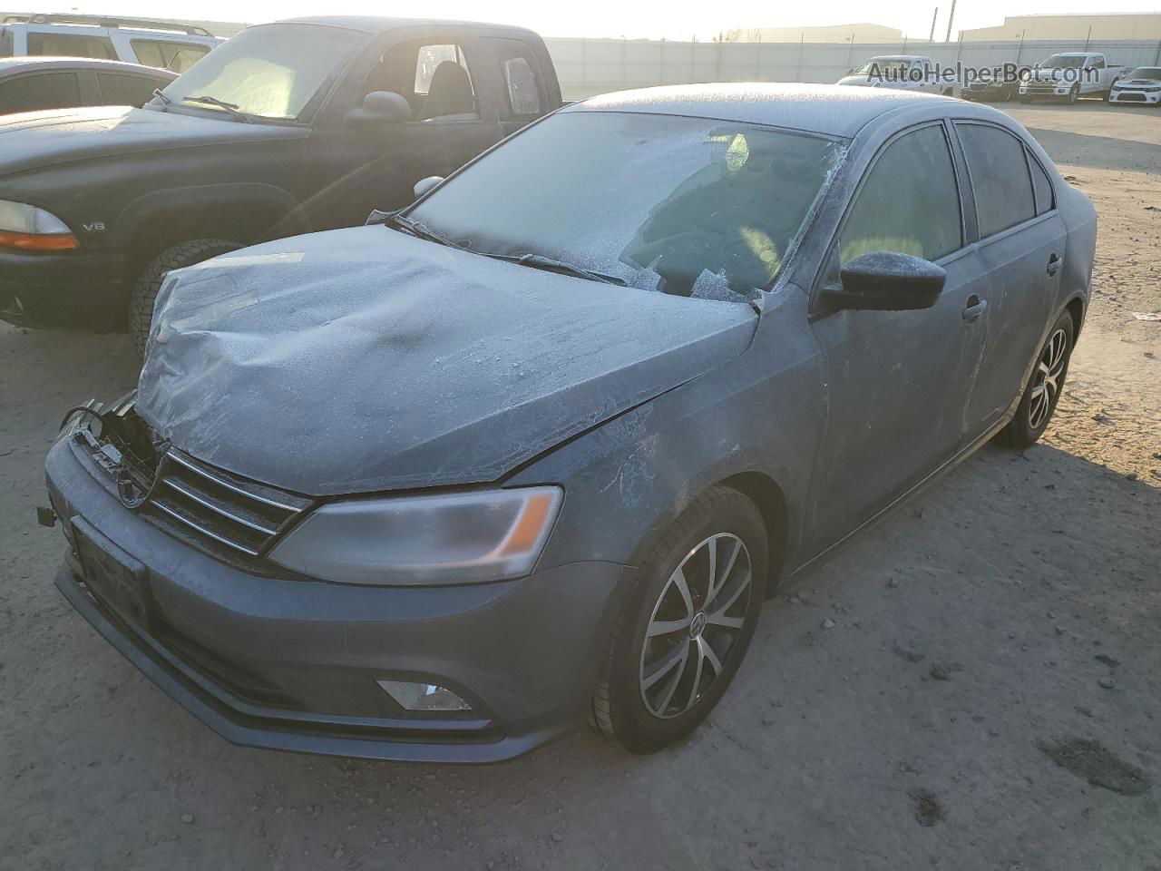 2016 Volkswagen Jetta Se Gray vin: 3VWD67AJ2GM241370