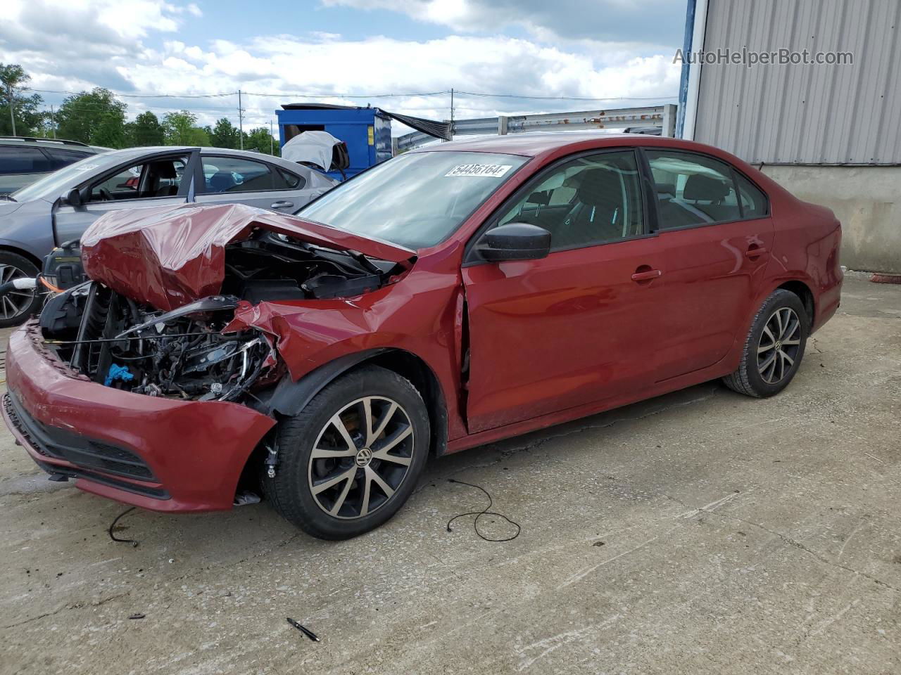 2016 Volkswagen Jetta Se Maroon vin: 3VWD67AJ2GM256564