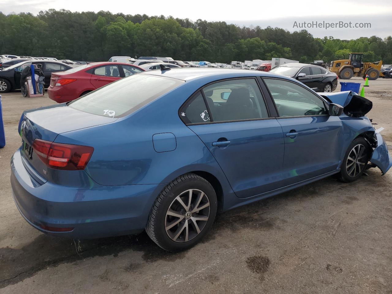 2016 Volkswagen Jetta Se Blue vin: 3VWD67AJ2GM293338