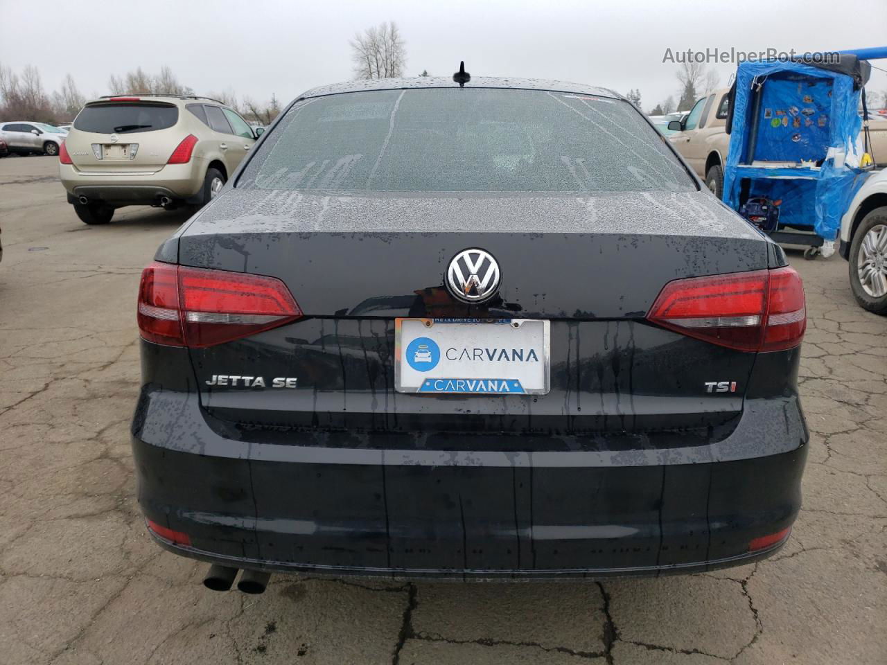 2016 Volkswagen Jetta Se Black vin: 3VWD67AJ2GM382584