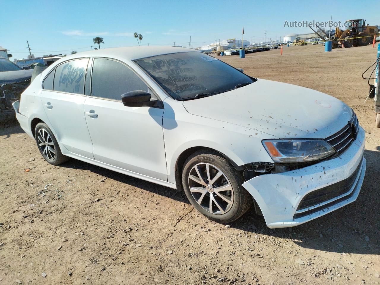 2016 Volkswagen Jetta Se White vin: 3VWD67AJ3GM216025