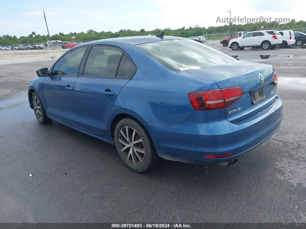 2016 Volkswagen Jetta 1.4t Se Синий vin: 3VWD67AJ3GM221290