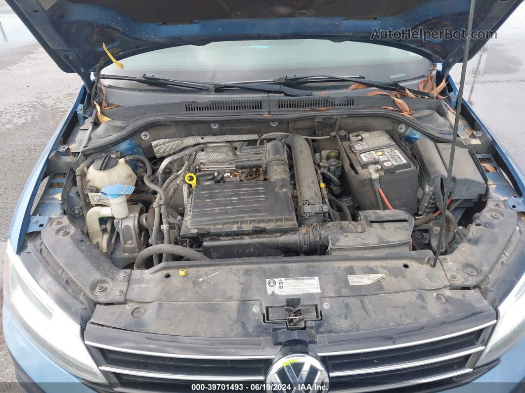 2016 Volkswagen Jetta 1.4t Se Синий vin: 3VWD67AJ3GM221290