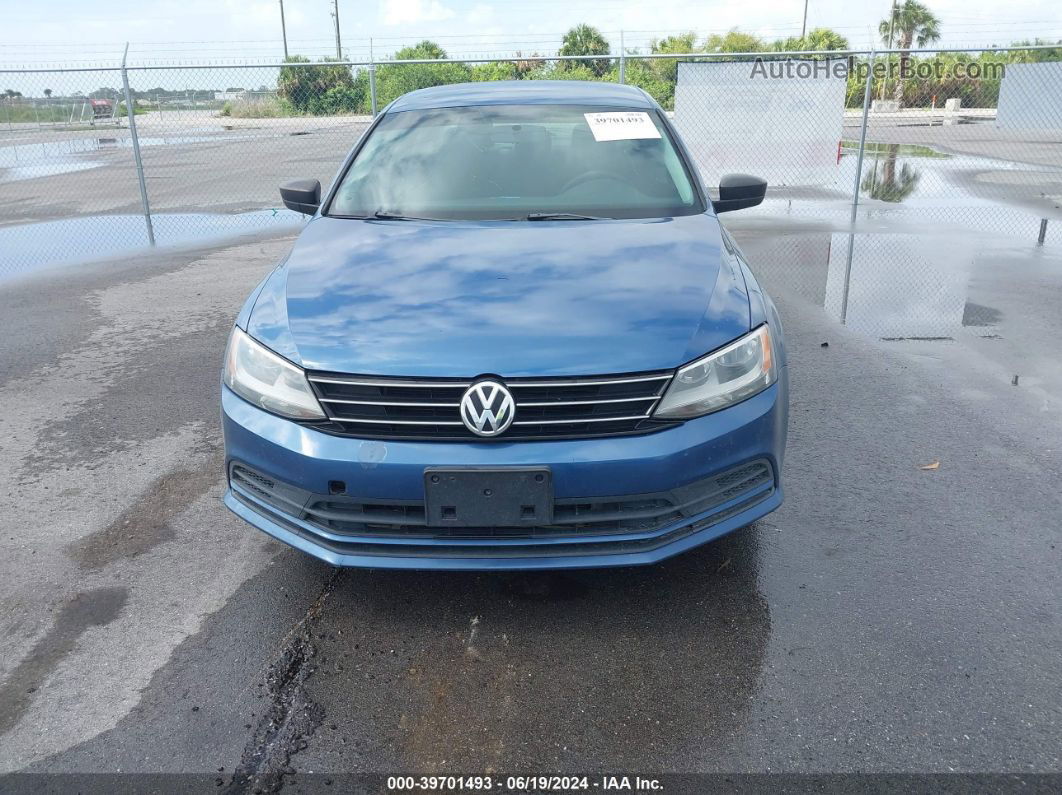 2016 Volkswagen Jetta 1.4t Se Синий vin: 3VWD67AJ3GM221290