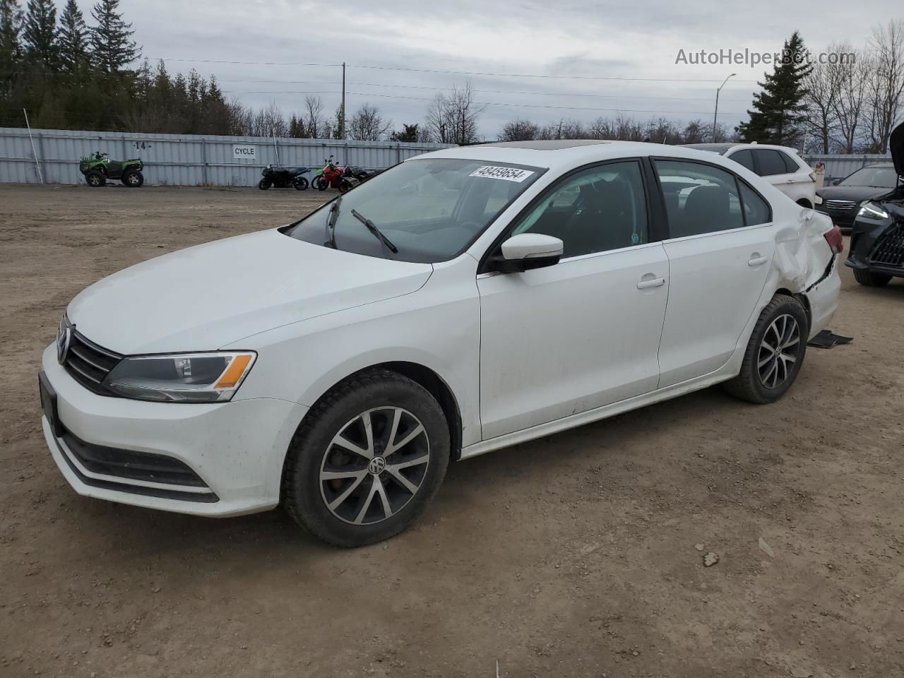 2016 Volkswagen Jetta Se White vin: 3VWD67AJ3GM278587