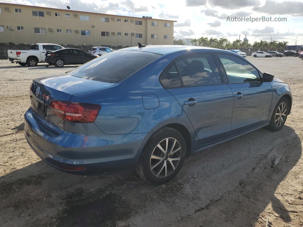 2016 Volkswagen Jetta Se Blue vin: 3VWD67AJ3GM323558