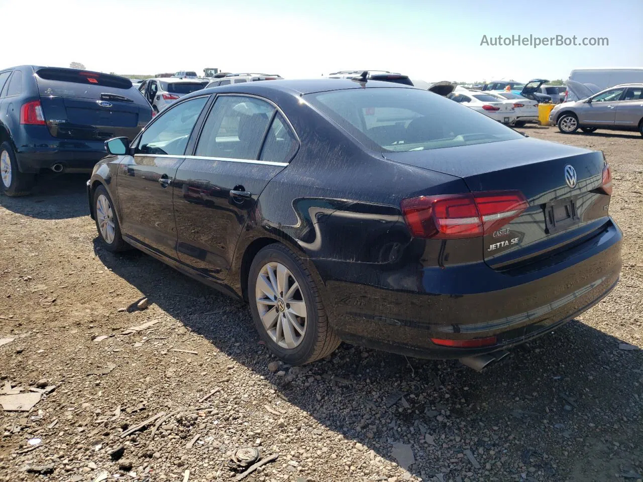 2016 Volkswagen Jetta Se Черный vin: 3VWD67AJ3GM378494