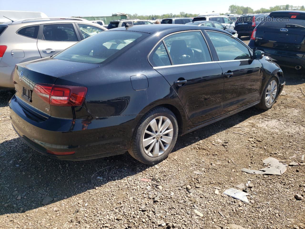 2016 Volkswagen Jetta Se Black vin: 3VWD67AJ3GM378494