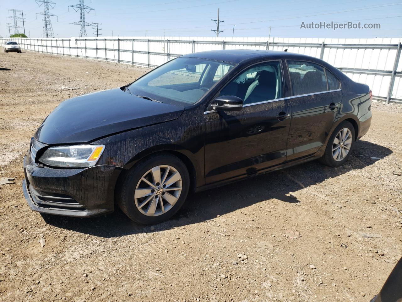 2016 Volkswagen Jetta Se Черный vin: 3VWD67AJ3GM378494