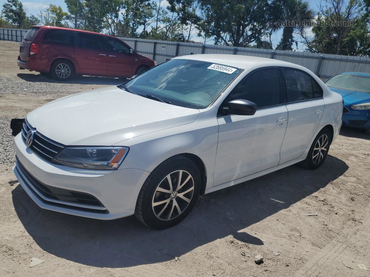 2016 Volkswagen Jetta Se White vin: 3VWD67AJ3GM417715