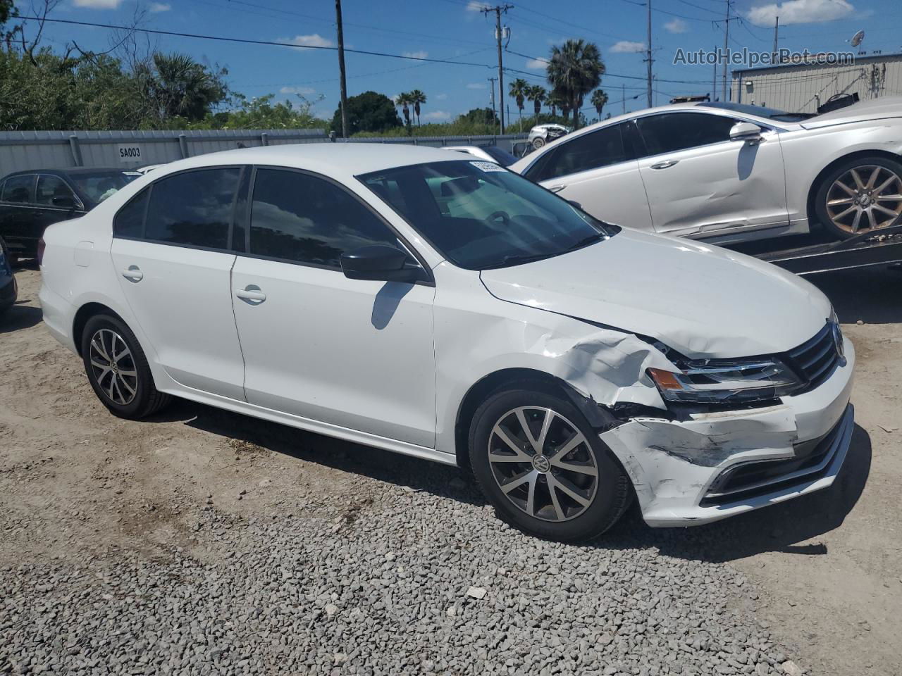 2016 Volkswagen Jetta Se White vin: 3VWD67AJ3GM417715