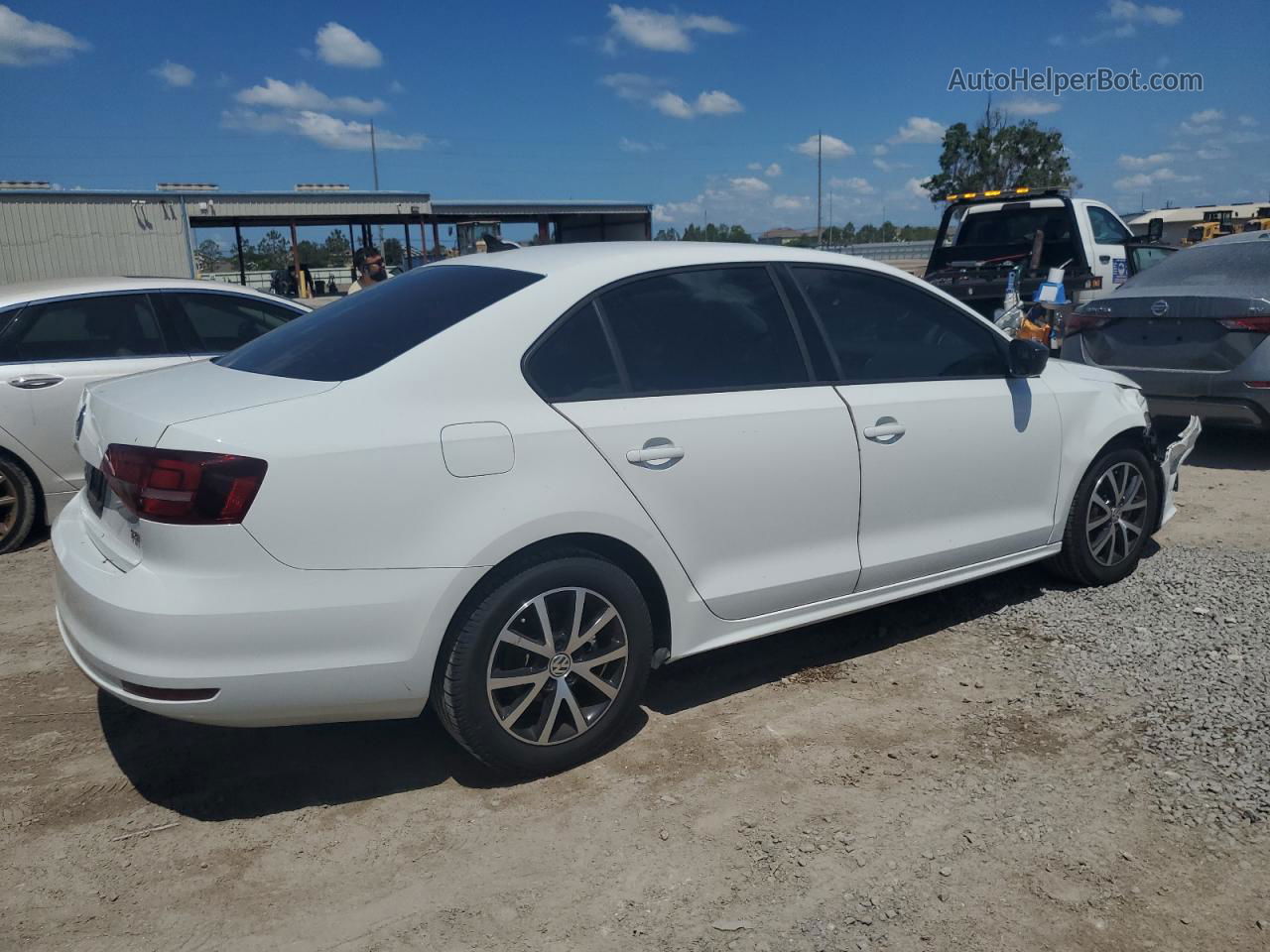 2016 Volkswagen Jetta Se White vin: 3VWD67AJ3GM417715