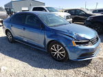 2016 Volkswagen Jetta Se Blue vin: 3VWD67AJ4GM249387