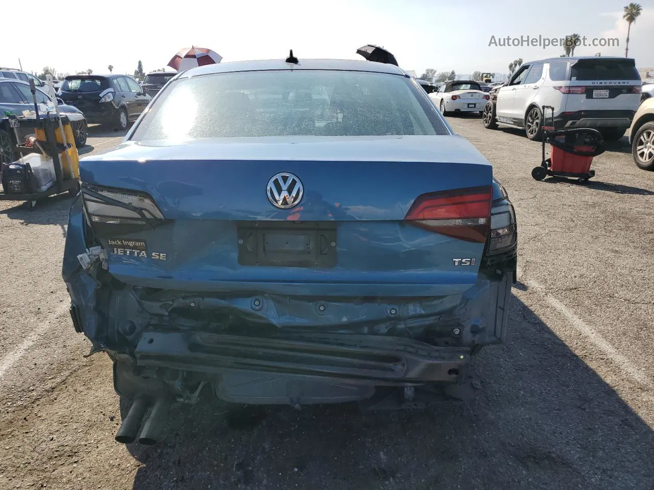 2016 Volkswagen Jetta Se Blue vin: 3VWD67AJ4GM261118