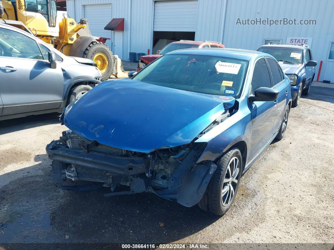 2016 Volkswagen Jetta 1.4t Se Blue vin: 3VWD67AJ4GM264214