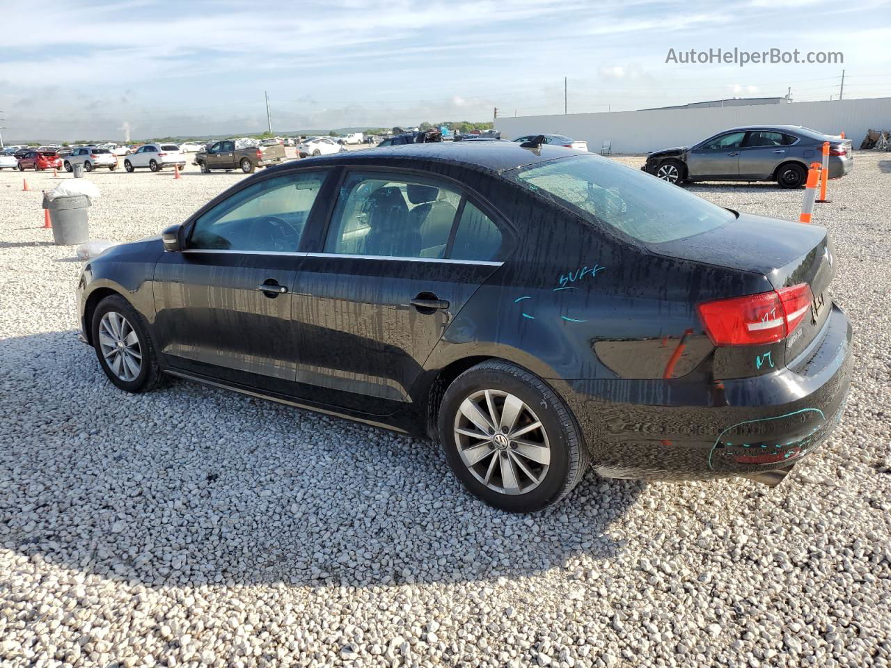 2016 Volkswagen Jetta Se Black vin: 3VWD67AJ4GM375006