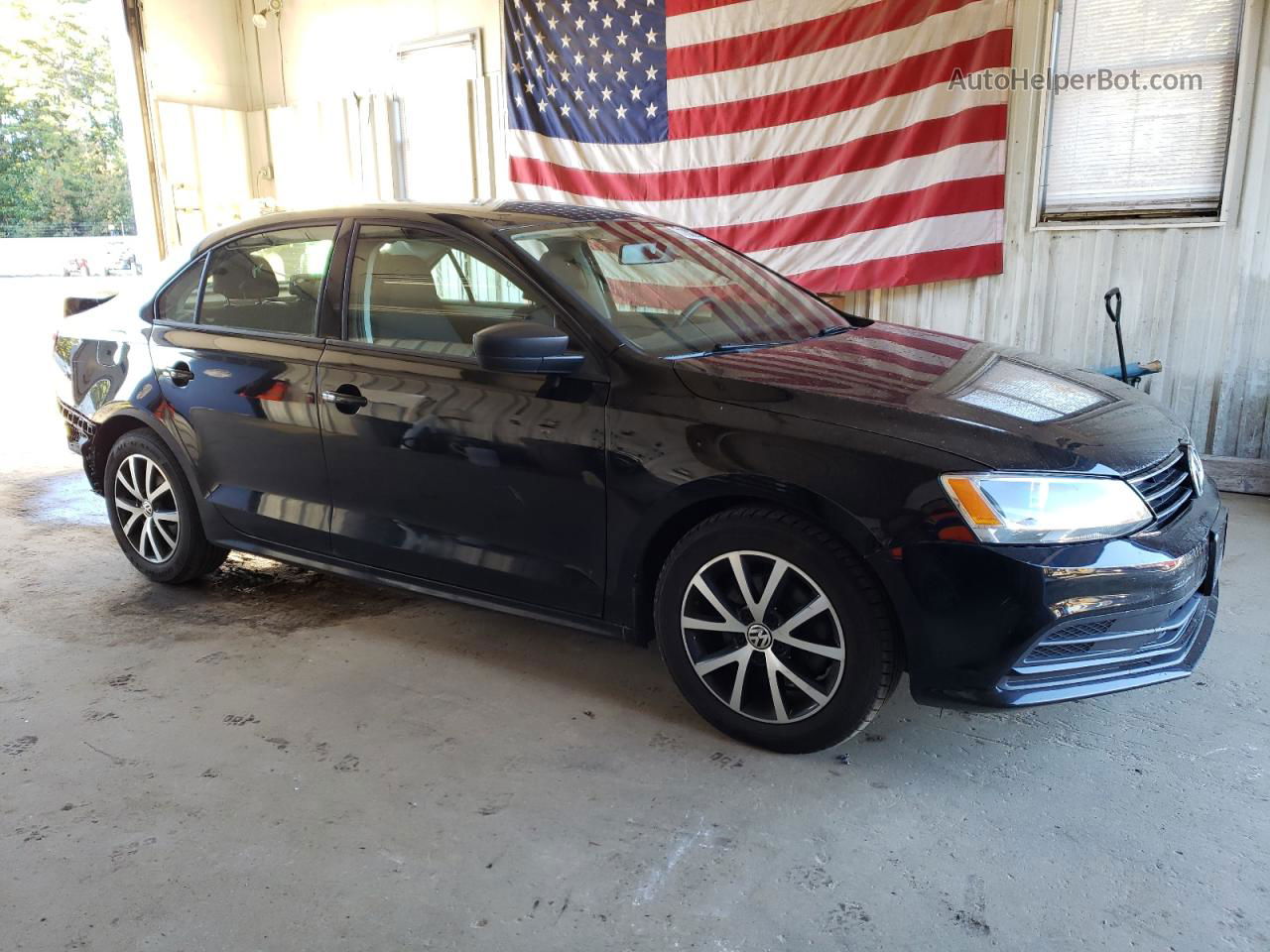 2016 Volkswagen Jetta Se Black vin: 3VWD67AJ4GM387656