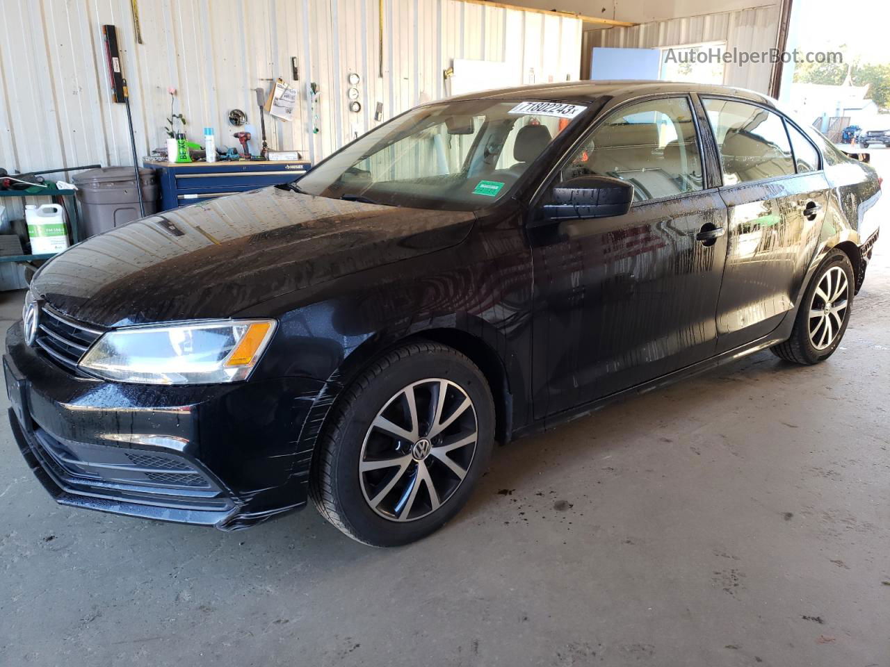 2016 Volkswagen Jetta Se Черный vin: 3VWD67AJ4GM387656