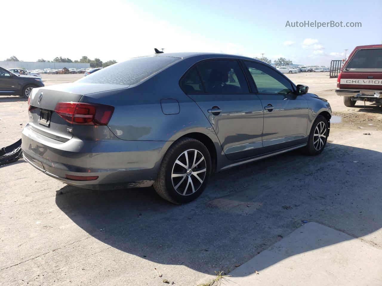 2016 Volkswagen Jetta Se Серый vin: 3VWD67AJ5GM344671