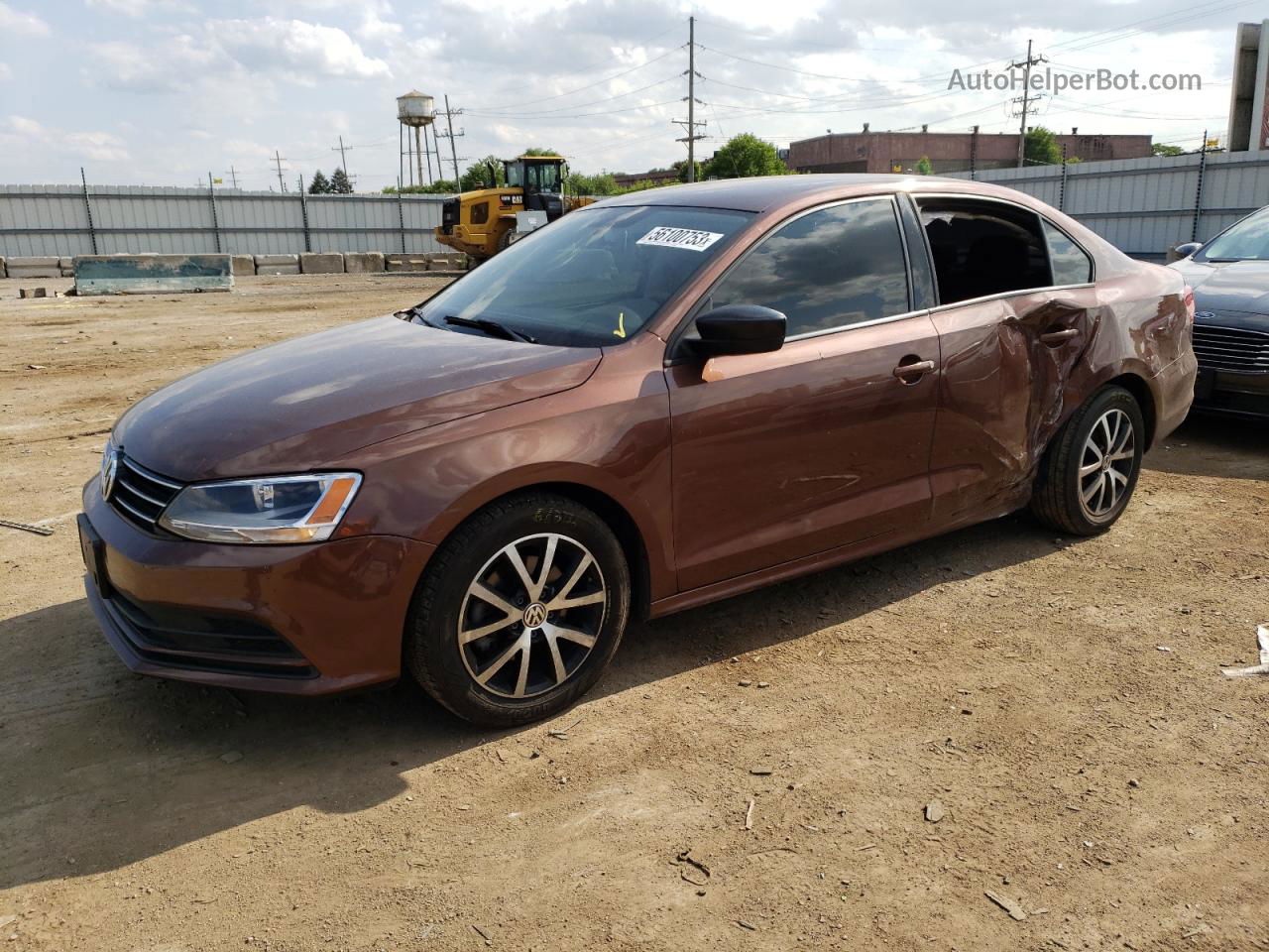 2016 Volkswagen Jetta Se Brown vin: 3VWD67AJ5GM364435