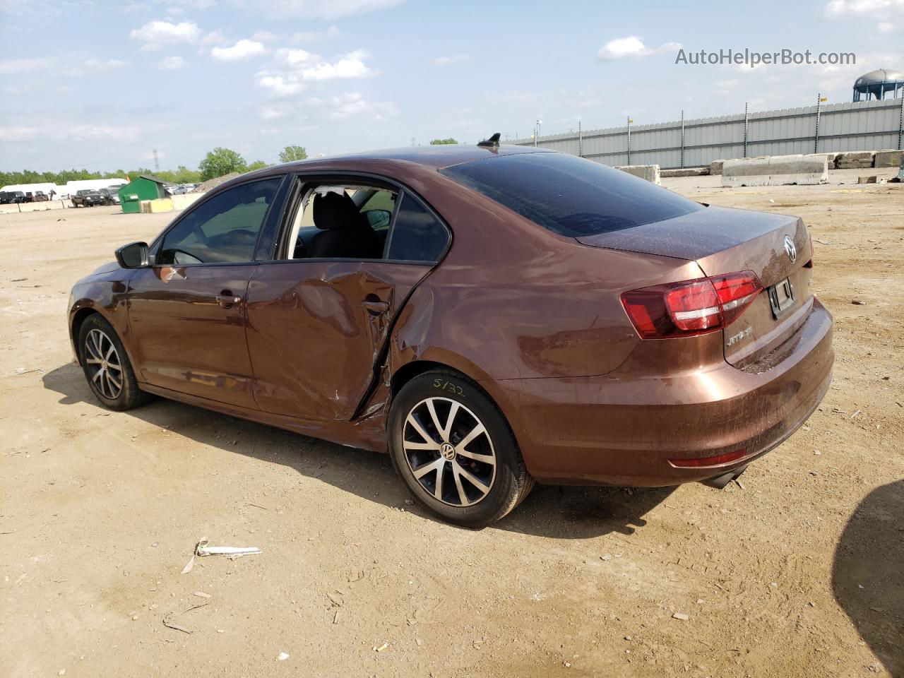 2016 Volkswagen Jetta Se Brown vin: 3VWD67AJ5GM364435